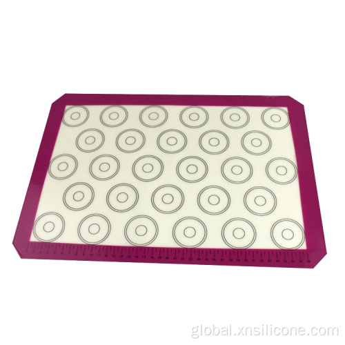 Customized non-stick fiberglass silicone macaron baking mat